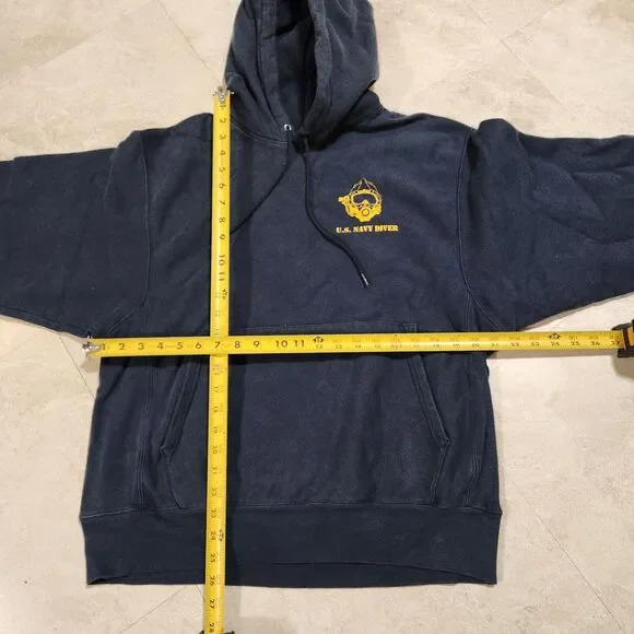 VTG Champion Reverse Weave USN US Navy Deep Sea Diver Mens M
